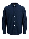 Jack & Jones Langarmhemd JJEOXFORD 5998 Navy