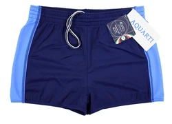 Aquarti Badehose mit Kordelzug Dunkelblau/Blau