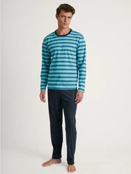 Calida Pyjama Relax Enjoy Herren Dunkelblau