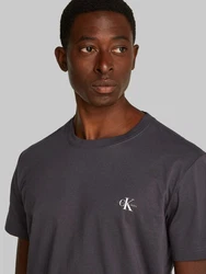 Calvin Klein Jeans T-Shirt 2 PACK MONOLOGO Logodruck Dunkelblau/Dunkelgrau/Blau/Rot/Schwarz/Grau
