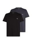Calvin Klein Jeans T-Shirt 2 PACK MONOLOGO Logodruck Dunkelblau/Dunkelgrau/Blau/Rot/Schwarz/Grau
