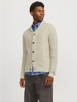 Jack & Jones Strickjacke JJCRAIG KNIT SHAWL NECK AW24 