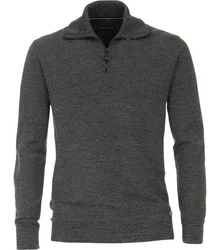 CASAMODA Troyer Strickpullover Pullover Dunkelgrau/Grau