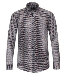 CASAMODA Langarmshirt Freizeithemd Grün
