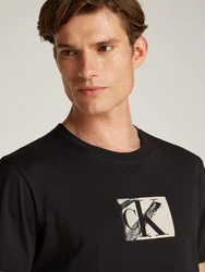 Calvin Klein Jeans Rundhalsshirt SMALL CK BOX TEE Schwarz/Türkis/Khaki/Grün