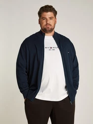 Tommy Hilfiger Strickjacke BT-ESSENTIAL COTTON ZIP THRU (in bracket if parent id exists) Grün