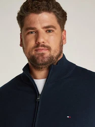 Tommy Hilfiger Strickjacke BT-ESSENTIAL COTTON ZIP THRU (in bracket if parent id exists) Grün