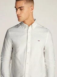 Tommy Jeans Hemd Grau/Khaki/Weiß