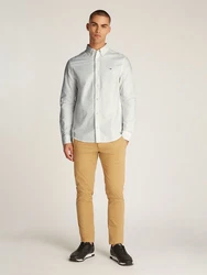Tommy Jeans Hemd Grau/Khaki/Weiß