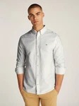 Tommy Jeans Hemd Grau/Khaki/Weiß