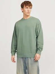 Sweatshirt JJECHARGE FADED SWEAT CREW NECK NOOS mit Rippbndchen