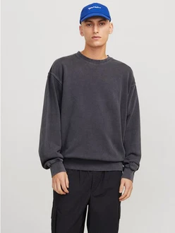 JACK & JONES Sweatshirt 'JJECharge' anthrazit