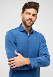 Eterna Langarmhemd MODERN FIT Dunkelblau/Blau/Hellblau