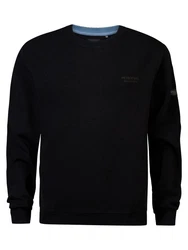 Petrol Industries Sweatshirt Kavik Schwarz/Dunkelblau/Blau