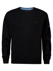 Petrol Industries Sweatshirt Kavik Schwarz/Dunkelblau/Blau