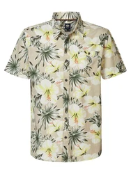 Petrol Industries Langarmhemd Wipeout Gelb/Khaki/Beige