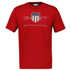 Gant T-Shirt REGULAR ARCHIVE SHIELD Rot/Dunkelrot/Grau