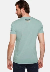 CAMP DAVID T-Shirt PARAGLIDING CAPE TOWN Kurzarmshirt Hellblau/Blau/Grün/Dunkelgrün