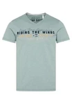 CAMP DAVID T-Shirt PARAGLIDING CAPE TOWN Kurzarmshirt Hellblau/Blau/Grün/Dunkelgrün
