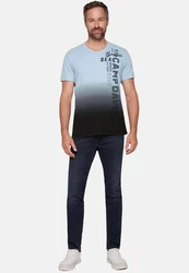CAMP DAVID T-Shirt CRUISE NORTH Blau/Hellblau