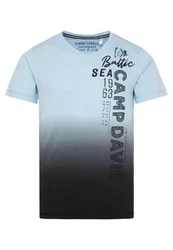 CAMP DAVID T-Shirt CRUISE NORTH Blau/Hellblau