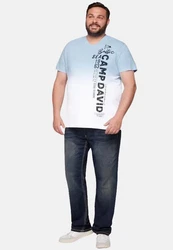 CAMP DAVID T-Shirt CRUISE NORTH Hellblau/Blau