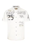 CAMP DAVID Hemd Paragliding Cape Town Kurzarm Creme/Khaki/Beige/Orange/Weiß/Grau/Rosa/Dunkelblau/Gold