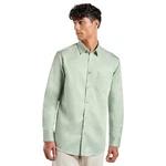 Kut For You Langarmhemd Herrenhemd Slim Fit Hellgrün/Grün/Khaki/Türkis