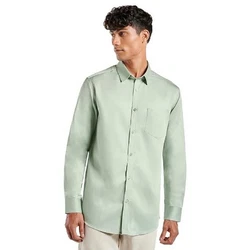 Kut For You Langarmhemd Herrenhemd Slim Fit Hellgrün/Grün/Khaki/Türkis
