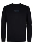 Petrol Industries Sweatshirt Sweater mit Logo Bering Schwarz/Dunkelblau/Hellblau