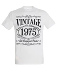 Youth Designz Print-Shirt Herren Grafik T-Shirt Vintage 1975 Geschenk Statement Creme