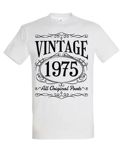 Youth Designz Print-Shirt Herren Grafik T-Shirt Vintage 1975 Geschenk Statement Creme Youth Designz Print-Shirt Herren Grafik T-Shirt Vintage 1975 Geschenk Statement Creme