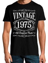 Youth Designz Print-Shirt Herren Grafik T-Shirt Vintage 1975 Geschenk Statement Schwarz/Creme/Lila