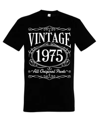 Print-Shirt Herren Grafik T-Shirt Vintage 1975 Geburtstag Geschenk Statement Print mit vintage retro Print fr Mnner