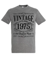 Print-Shirt Herren Grafik T-Shirt Vintage 1975 Geburtstag Geschenk Statement Print mit vintage retro Print fr Mnner