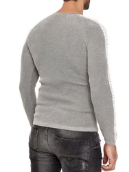 RedBridge Strickpullover mit Rundhalsausschnitt Grau/Silber