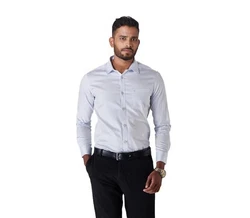 Kut For You Langarmhemd Herrenhemd (für Männer und Jungen) Grau/Schwarz/Weiß/Rot/Braun