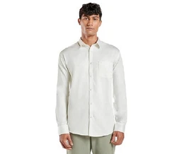 Kut For You Langarmhemd Herrenhemd (für Männer und Jungen) Khaki/Weiß/Creme