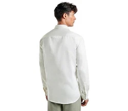 Kut For You Langarmhemd Herrenhemd (für Männer und Jungen) Khaki/Weiß/Creme