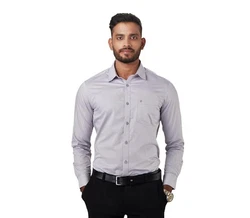 Kut For You Langarmhemd Herrenhemd (für Männer und Jungen) Schwarz/Grau/Hellblau/Lila