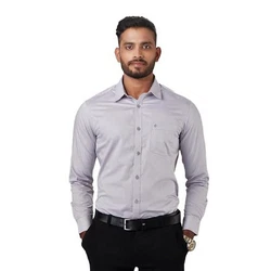 Kut For You Langarmhemd Herrenhemd (für Männer und Jungen) Schwarz/Grau/Hellblau/Lila