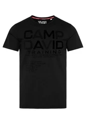CAMP DAVID T-Shirt FITNESS CHALLENGE Kurzarmshirt Schwarz/Rot/Grau/Orange/Dunkelrot/Beige/Dunkelgrün