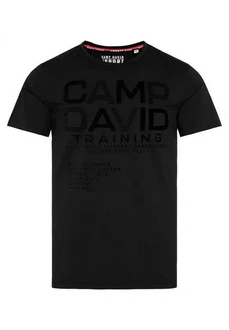 CAMP DAVID T-Shirt FITNESS CHALLENGE Kurzarmshirt Schwarz/Rot/Grau/Orange/Dunkelrot/Beige/Dunkelgrün
