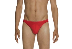 Hom Slip Herren Micro Briefs Plumes Rot/Dunkelrot