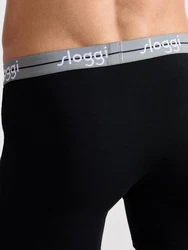 SLOGGI Boxershorts 'men Start' Grau/Schwarz/Dunkelgrau/Lila