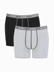 SLOGGI Boxershorts 'men Start' Grau/Schwarz/Dunkelgrau/Lila