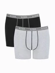 SLOGGI Boxershorts 'men Start' Grau/Schwarz/Dunkelgrau/Lila SLOGGI Boxershorts 'men Start' Grau/Schwarz/Dunkelgrau/Lila