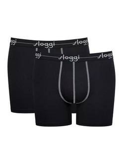 SLOGGI Boxershorts 'men Start' Grün/Schwarz/Beige/Blau