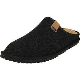 Herren Komfort Clogs 511-152 weiche Filz Pantoffeln Hausschuh Leder-Innensohle