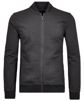 RAGMAN Sweatjacke Dunkelgrau/Grau
